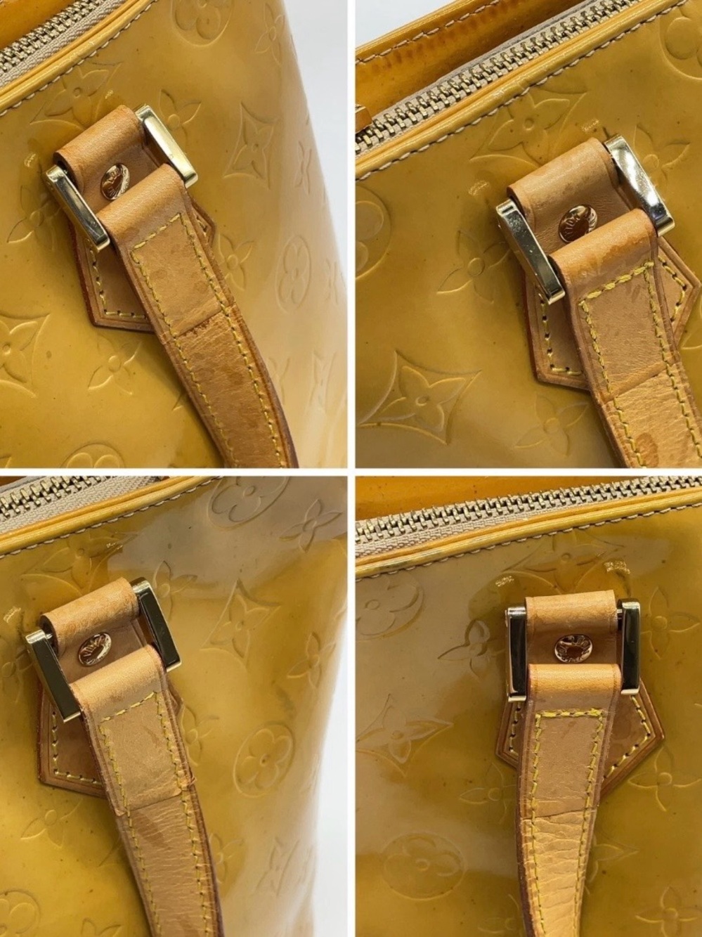 Louis Vuitton Yellow Patent Monogram Tote - Picture 3 of 16